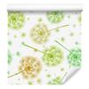 Green and yellow dandelion wallpaper for living room and bedroom 50x1000