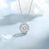 Beating Heart Necklace Women's Light Luxury Niche Design Sense Stainless Steel Sunflower Collarbone Chain