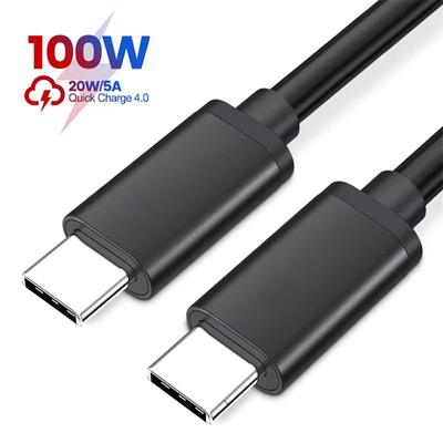 USB-кабель PD100W USB C на Type C кабель для быстрой зарядки для Xiaomi Samsung Huawei MacBook iPad 5A мобильный телефон кабель USB-кабель Type C