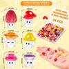 24pcs Mini Mushrooms Luminous Cute Tiny Mushroom Figurine for Fairy Garden Terrarium Accessories Decor Micro Landscape Craft