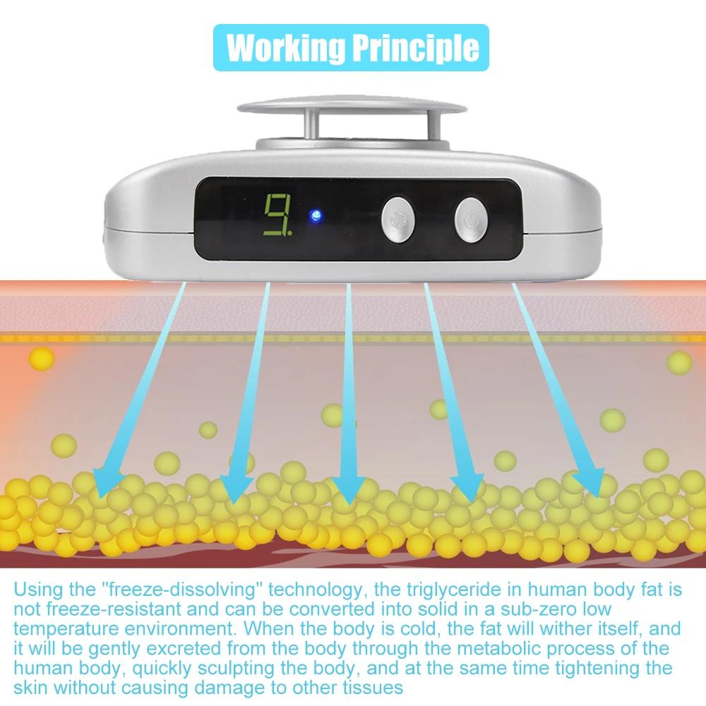 Anti Cellulite Fat Freezing Machine Fat Freeze Body Slimming Weight-Loss Lipo-Dissolve Cold Therapy Massager Beauty Care Tool