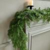 Artificial Simulation Christmas Leaf Cane Soft Feel Needle Vine Door Head Decoration Wall Hanging