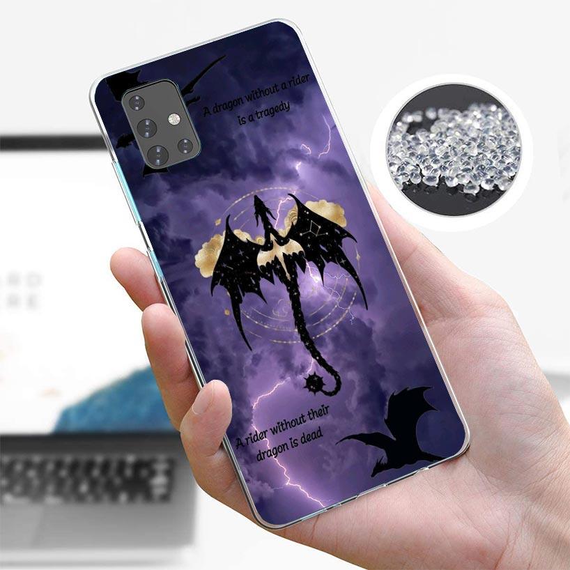 F-Fourth W-Wing Dragon Phone Case For Samsung Galaxy A12 A52S A42 A32 A22 A51 A50 Note 20 Ultra 10 S10 Plus A71 A70 A31 A30 A10S