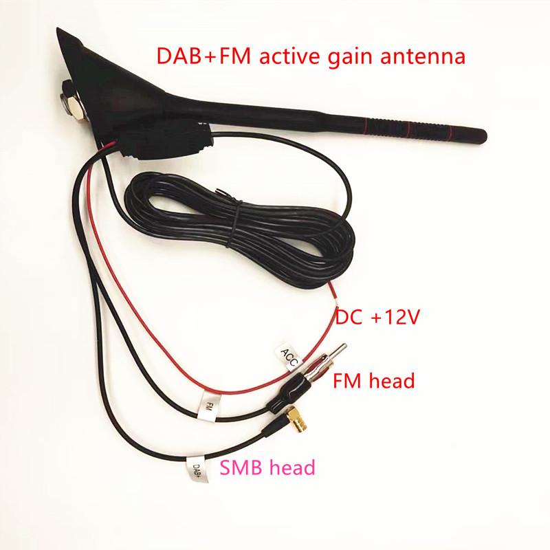 Car antenna Car radio antenna Active amplification antenna FM antenna DAB antenna