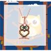 Owl Necklace Solid 925 Sterling Silver Necklaces For Women Anniversary Present Fine Jewelry
