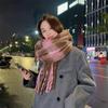 Women'S Winter Thickened Versatile Cashmere Shawl Warm Solid Color Scarf