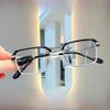 Men's High-Definition Anti-Blue Light Classic Reading Glasses with Metal Frame