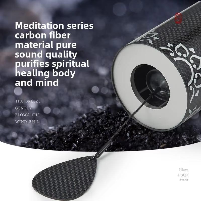 Chord Meditation Wind Chimes Healing Yoga Meditation Sound Therapy Carbon Fiber Rattle Percussion Instrument Help Sleep Ring Scale Wind Chimes