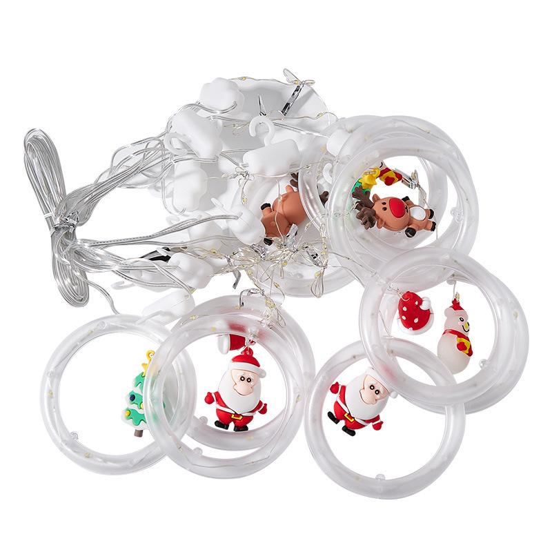 Светодиодные гирлянды-звезды - Рождественские гирлянды-занавесы и мерцающее украшение для комнат