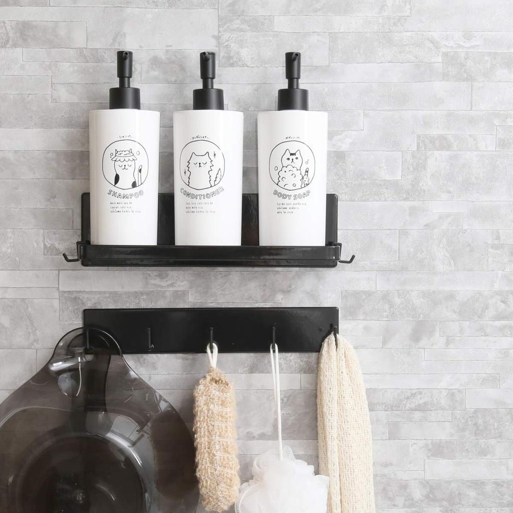 Tower Magnetic Bathroom Hook Large Tower Yamazaki Jitsugyo (Black/9915)