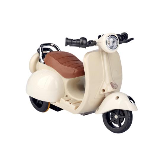 Doll Scooter Toy with Light And Music Cute Mini Motorcycle for La Bubu Accessories Interactive Desktop Decor for Doll Collectors