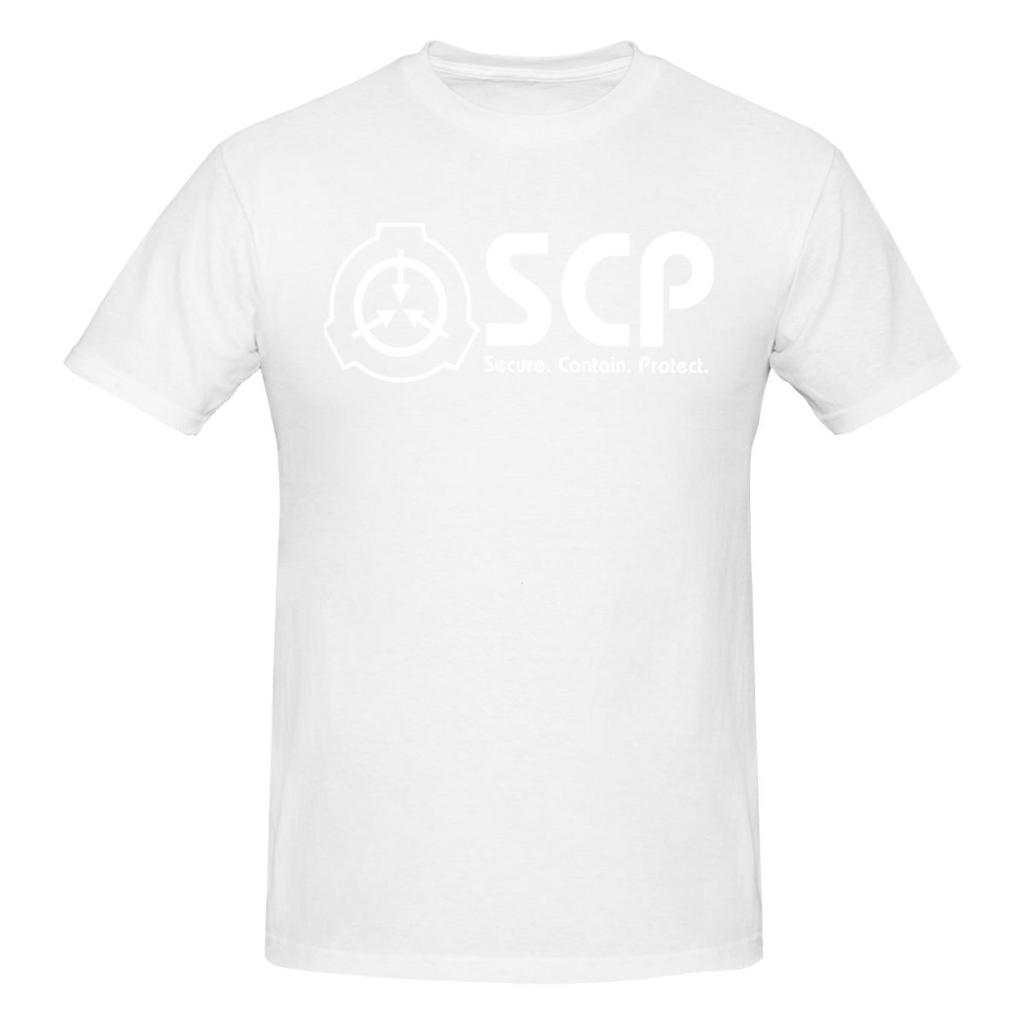 Унисекс футболка SCP Foundation Fun Винтажная с круглым вырезом Хлопок Унисекс Одежда