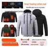 Unisex Smart Heated Winter Jacket with Hood - Rechargeable and Temperature-Controlled.