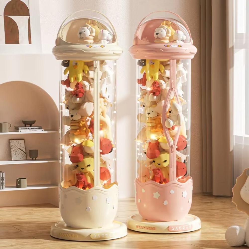 Влагозащищенный ящик для хранения кукол Пластиковое ведро для хранения детских игрушек Милая плюшевая игрушка Труба для хранения