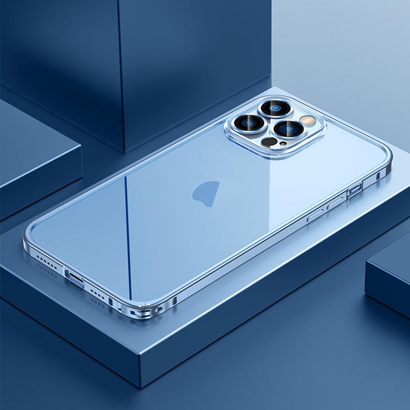 Магнитный чехол для iPhone 11 12 13 14 Pro Max, прозрачная задняя крышка Magsafe для iPhone 13 Pro Max 12, металлический каркас, бампер, линза для телефона, стекло