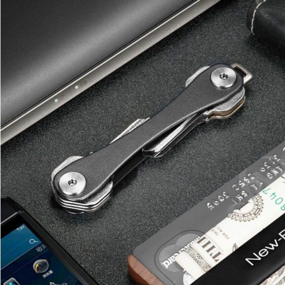 Sunny Compact Storage In One Aluminum Key Storage Expansion Kit Slim Storage of Gadget Holds Up To 12 Keys Keychain, Place, Multi-tool Type, Alloy,