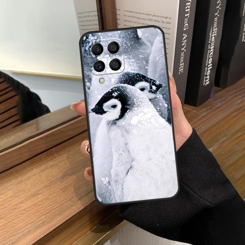 Пингвин Снег Арктика Милое Животное Чехол Для Samsung Galaxy M56 M06 M16 M36 M52 M32 M12 M54 M34 M14 M35 M55 M15 M11 M31 M13 M53