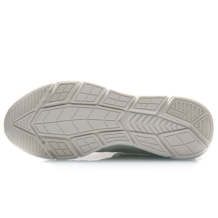 Li Ning Cushioning Running Shoes Cloud Mist White Women Sneakers ARHQ114-3
