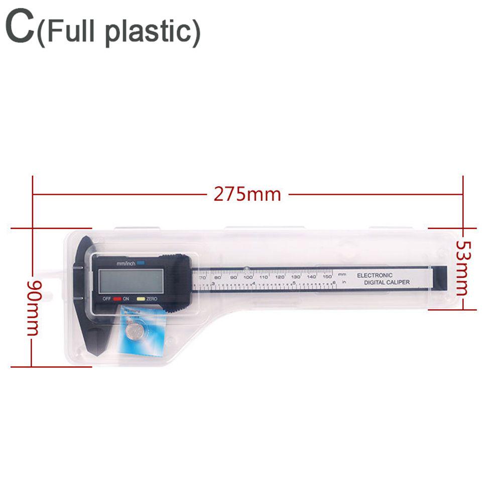Measuring Tool Electronic Ruler LCD Gauge Micrometer Stainless Steel Digital Vernier Caliper