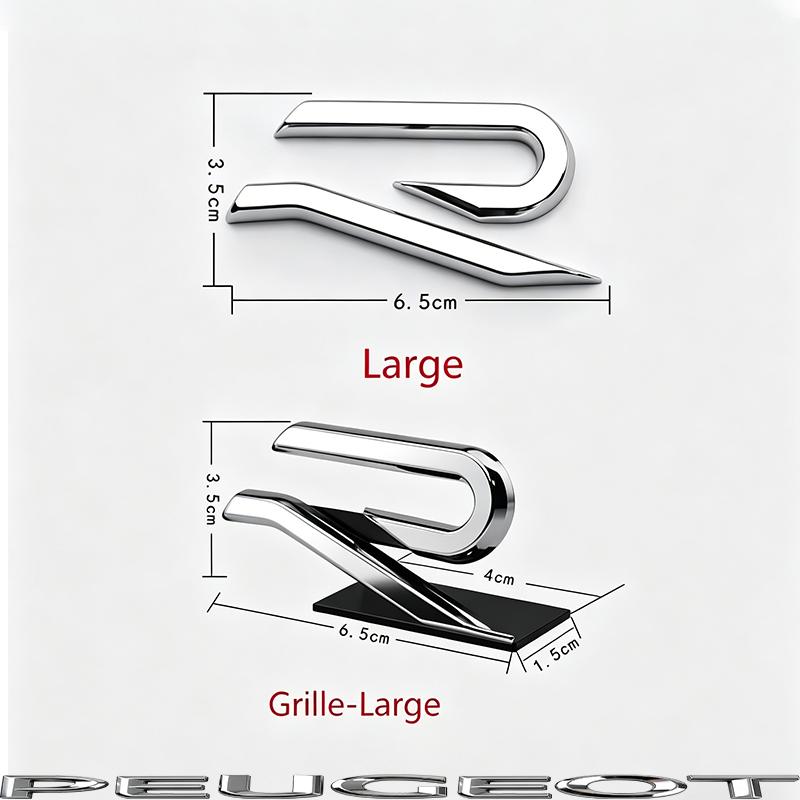 3D Metal R logo Sticker Car Rear Trunk Body Emblem Sticker For VW Golf 5 6 7 MK7 MK6 Polo Jetta CC Beetle Passat Tiguan Hub Cap zd4