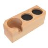 Подставка для тампона из бука с противоскользящей накладкой для кофейных принадлежностей L