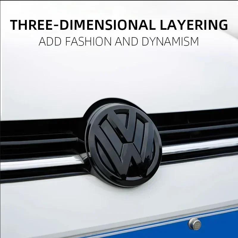 Volkswagen Front Grill Emblem Rear Trunk Badge Lid Cover logo For VW POLO GOLF 5 6 7 7.5 8 MK7 MK7.5 MK8 Scirocco accessories T54