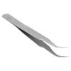 Stainless Steel AntiStatic False Eyelash Grafting Tweezers Clips Portable Eyelash Tool(ST15 Bend Head )