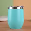 12oz Eggshell Cup Stainless Steel Thermos Bottle Portable Coffee Cups Water Bottle Travel Household Office School Drinking Tools