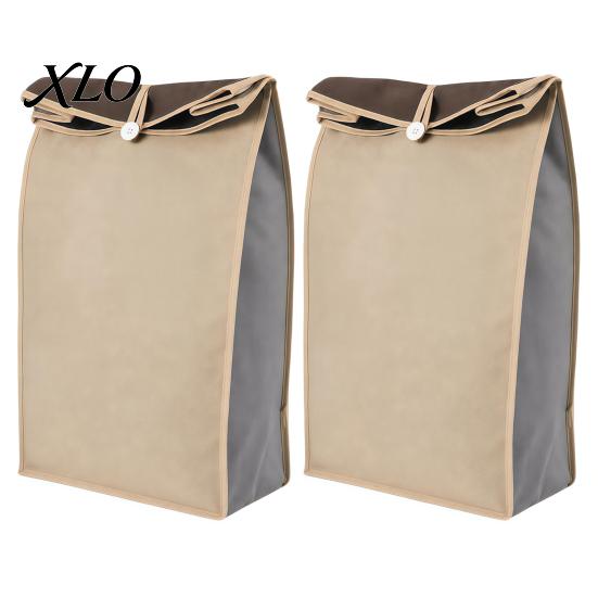 Kitchen Countertop Storage Organizers Self Sealing Potato Bag, Breathable Non-woven Roll Top Closures Reusable Root Vegetable Keeper Organizer, Large