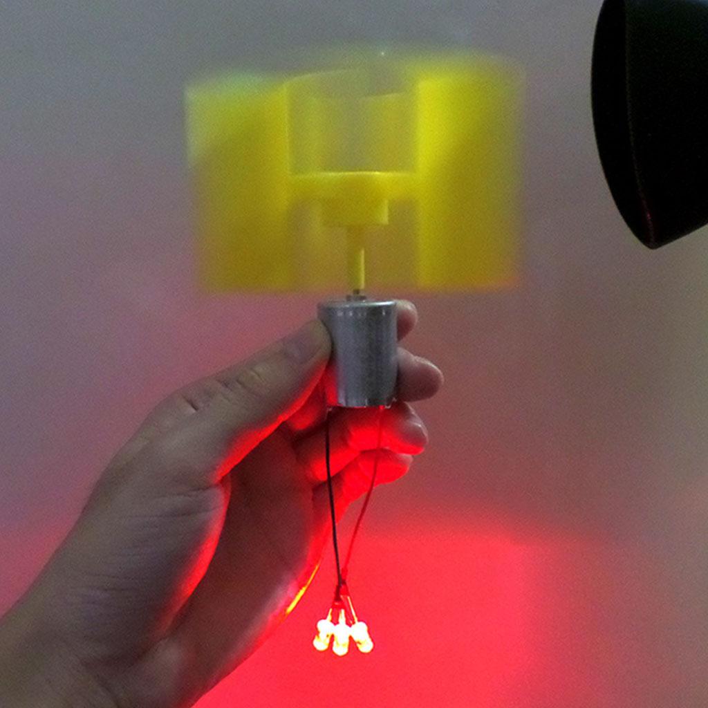 Маленький генератор с лопастями для DIY, развивающий у детей мелкую моторику и интересы, образовательный эксперимент