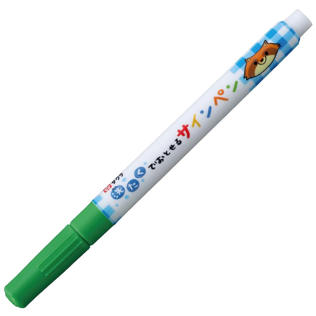 Sakura Washable Sign Light Cray-Pas Pens, Green, 10-Pack, MK-S10P#27