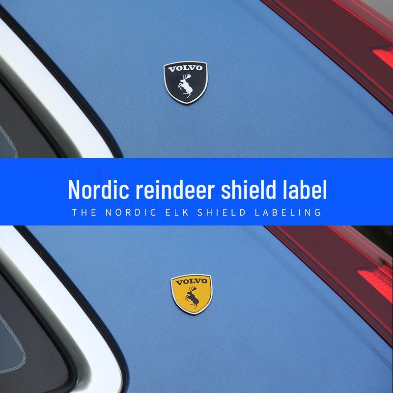 Металлические наклейки на автомобиль для персонализированных логотипов: Совместимо с эмблемами Volvo S60, S90, XC60, XC90