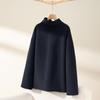 TUHUANG Women's Elegant Cashmere Blend Coat