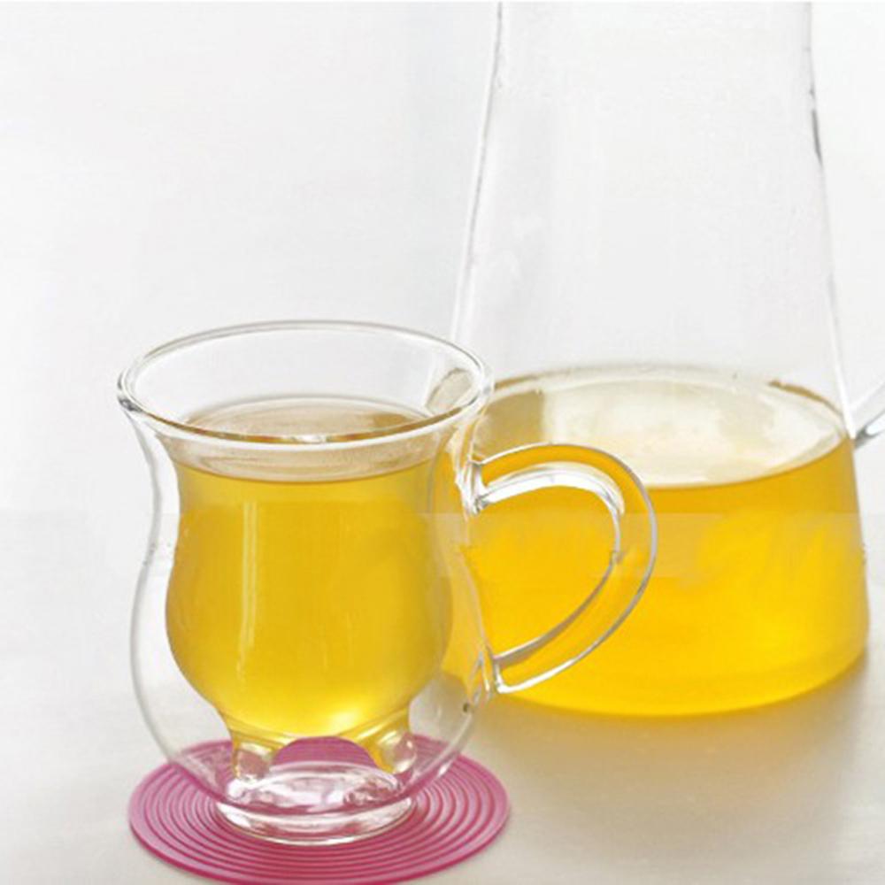 Симпатичная стеклянная чашка для молока с двойным остеклением. Выдувная кофейная чашка ручной работы. Инновационные кружки для кофе и чая. Стакан 250 мл.