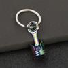 Car Accessories Piston Model Keyring Zinc Zinc Alloy Car Engine Piston Keychain Personality   Key Buckle