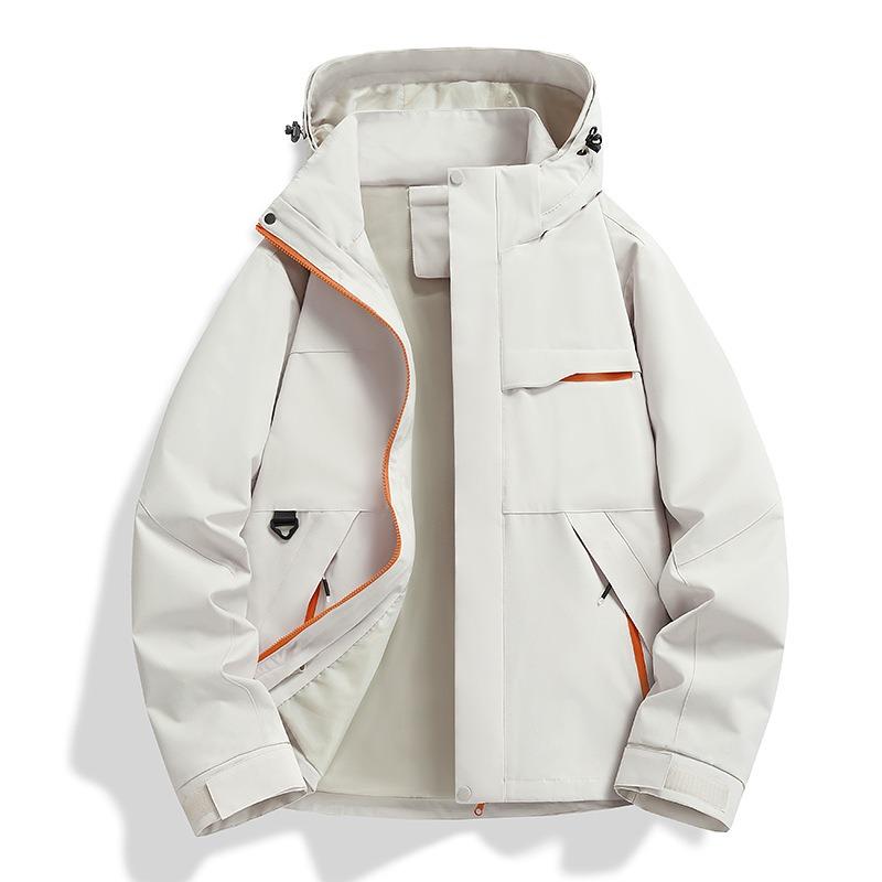 Женская куртка для активного отдыха, костюм для хайкинга, флисовая подкладка, ветрозащитная и водонепроницаемая куртка три-в-одном, мужская, на заказ