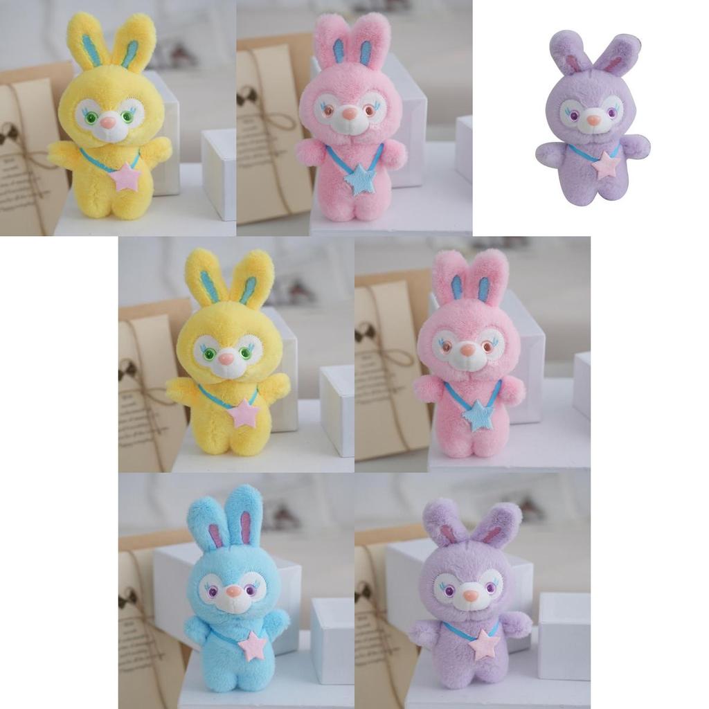 Очаровательный брелок-заяц из плюша с мягким мехом и наполнителем из полипропиленового хлопка для украшения сумки