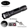 5W IR 850nm Professional Night Vision Hunting Torch Tactical Infrared Radiation  Zoomable Outdoor Linterna Waterproof Flashlight