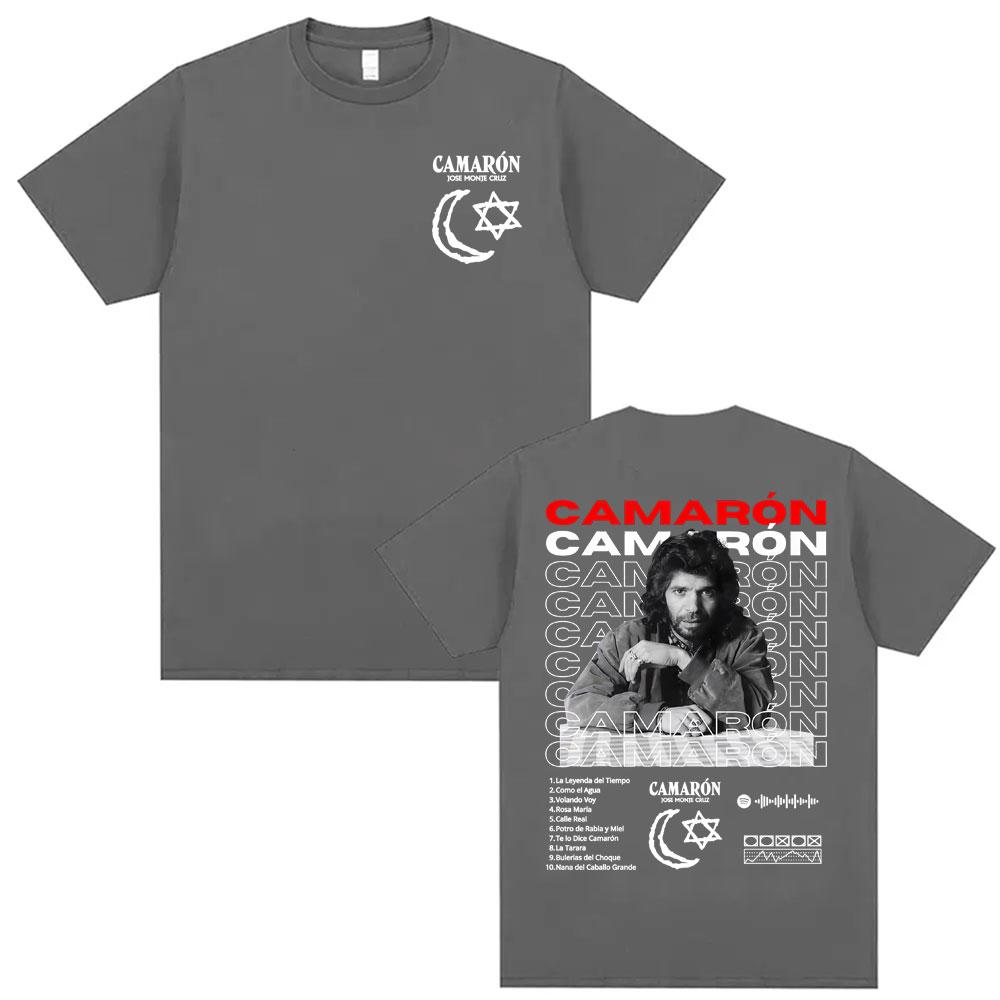 Rock Camaron De La Isla Album Graphic T Shirts Men Women Fashion Hip Hop Punk Street Tshirts Cotton Summer Short Sleeve T Shirt