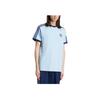 adidas Оригинальные классические футболки Adicolor с тремя полосками, модные, мягкие, универсальные, с коротким рукавом, мужские топы, синие JN7018