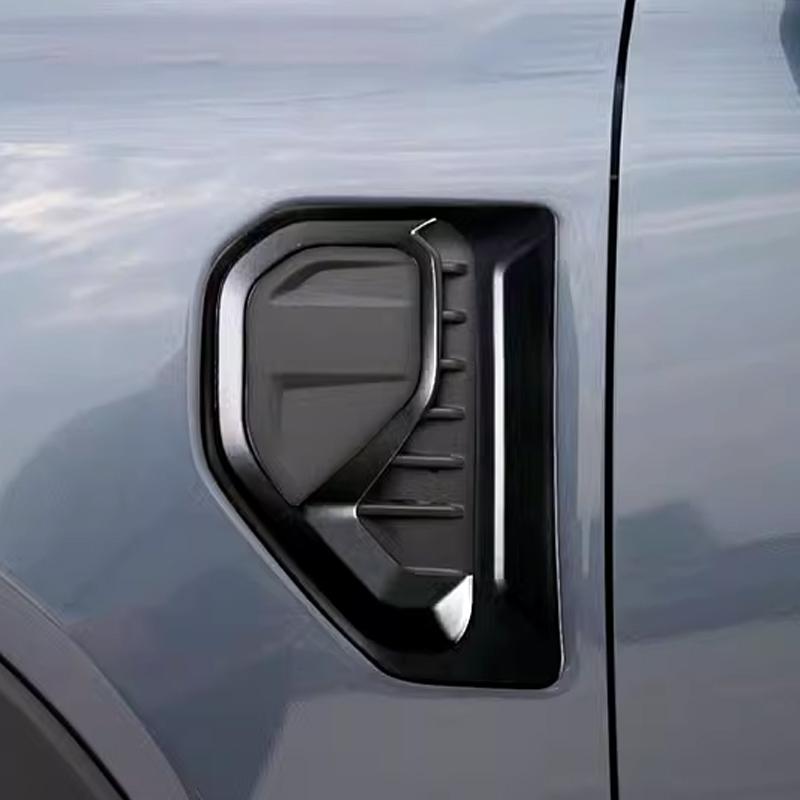 For Ford Ranger  2024 ABS Carbon Fiber Car Side Vents Fender Air Outlet Grille Cover Trim Styling Accessories