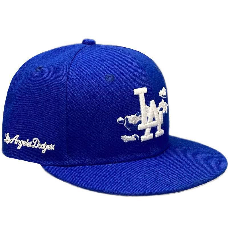 Baseball cap for men and women, fully enclosed baseball cap, men's flat-brim cap, non-adjustable number cap, embroidered cap