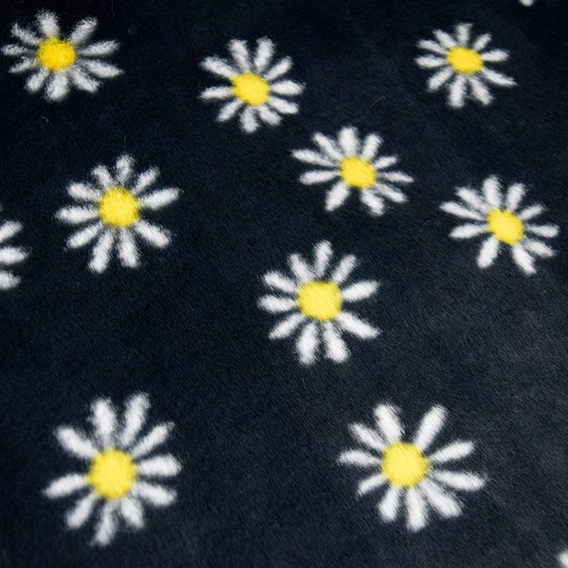 1 Yards Classic Daisy Pattern Velvet Plush Fabric Warm Long Faux Fur Fabric Diy Sewing Bag Shoes Carpet Cushion Hat Coat
