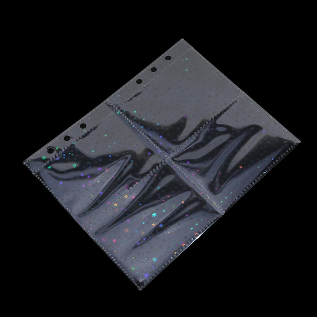 10pcs 4 Grids Photo Album Inner Pages A5 Kpop Binder Photocard Holder Photo Card Loose Leaf Idol Card Collect Book Refill Page