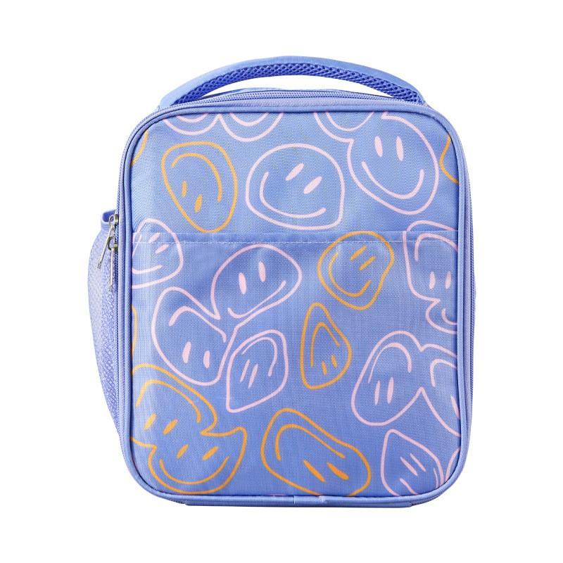 Insulated Lunch Bag Students With Gradient Print Foil Lining Foldable Design 7L Capacity Handheld Style