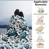 1pc Sea Turtle Pattern Blanket Warm, Cozy, And Soft, Suitable for Sofas, Beds, Cars, And Office Use.Perfect for Camping And Travel, Making It a Great