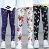 2T -12T Girls' Leggings Spring and Autumn Thin Children's Stretch Printed Pants Korean Children's Pants Summer Clothes