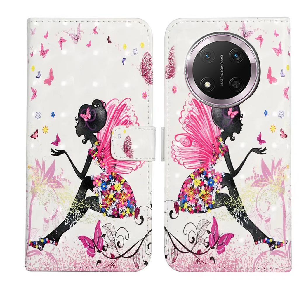 For Honor X9c 5G Case 3D Creative Pattern PU Leather Stand Phone Cover