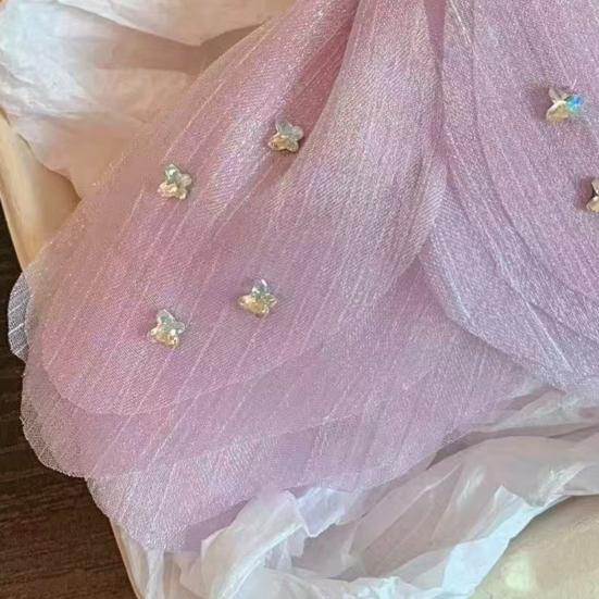 Женская заколка для волос в форме банта из сетчатой пряжи, летняя, большая, для затылка, краб для волос, защищающий кожу головы, аксессуар для волос