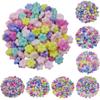 Home Party Supplies 20/40Pcs For Jewelry Making Pendant Candy Color Wholesale DIY Crafts Necklace Bracelet Loose Beads Star Heart Flower